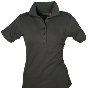 Hubertus Pique Shirt/Polo, dames, dark olive