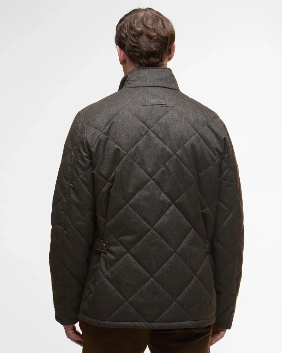 Barbour Winter Shoveler Quilted Jacket, dark olive - Afbeelding 3