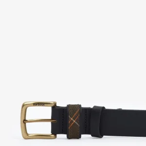 Barbour Esk Leather Belt, black